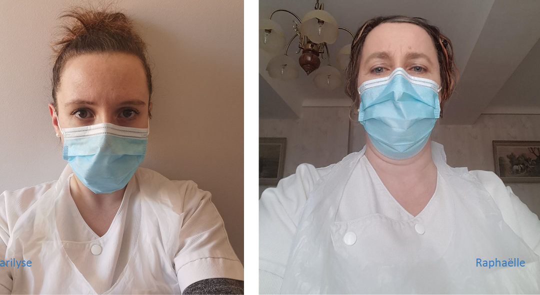 Portrait #4 : Marilyse et Raphaëlle poursuivent leurs interventions d’aide soignante au SSIAD