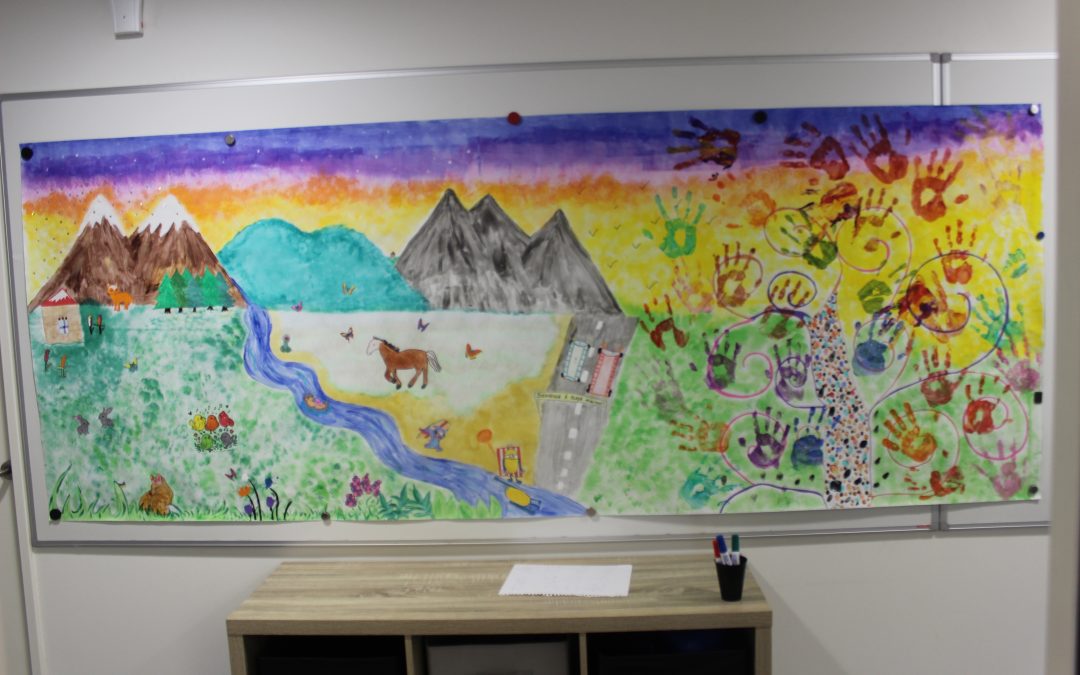 Fresque collective pour l’expression et la cohésion des jeunes du DAS