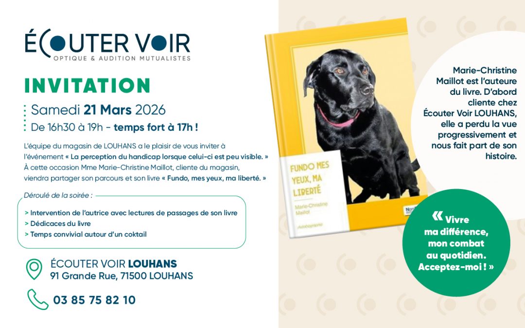 Une animation dédiée au handicap invisible au magasin Écouter Voir de Louhans !